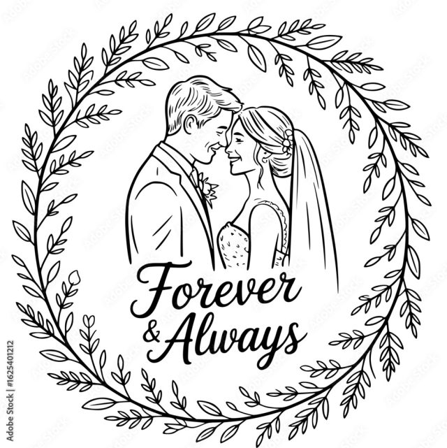 Everlasting Love An Elegant Illustration Captures A Tender