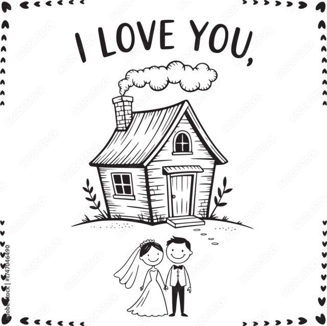 Forever Home Love An Endearing Illustration Features A