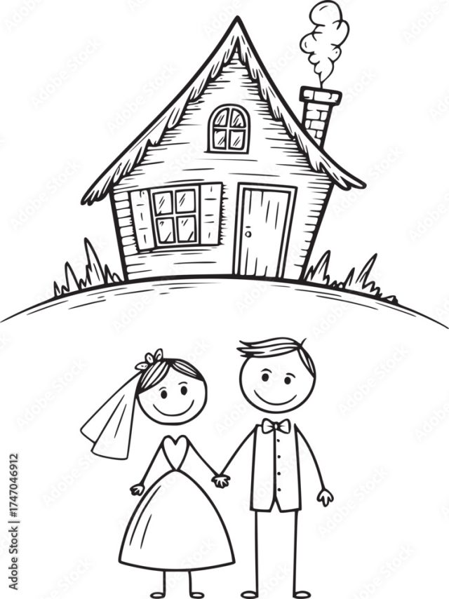 A Wedding Day Sketch A Heartwarming Sketch Of