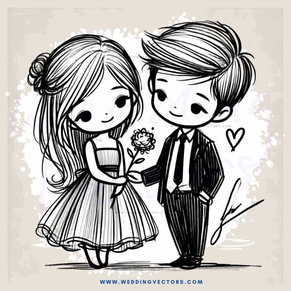 love story in black and white
