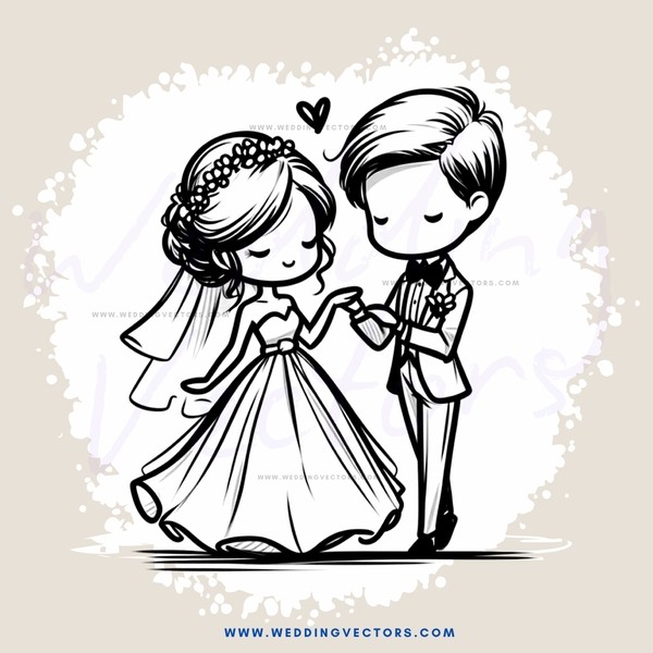 a bride and groom