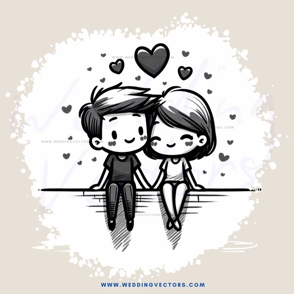 couple sitting close together in love