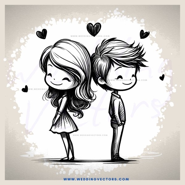 two kids in hearts