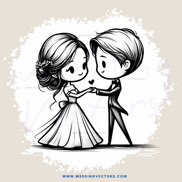 a couple in black and white photo