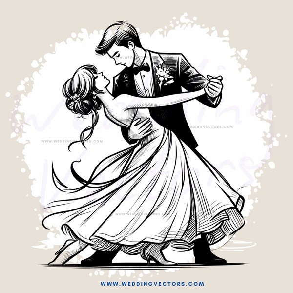 a dance of love in black and white