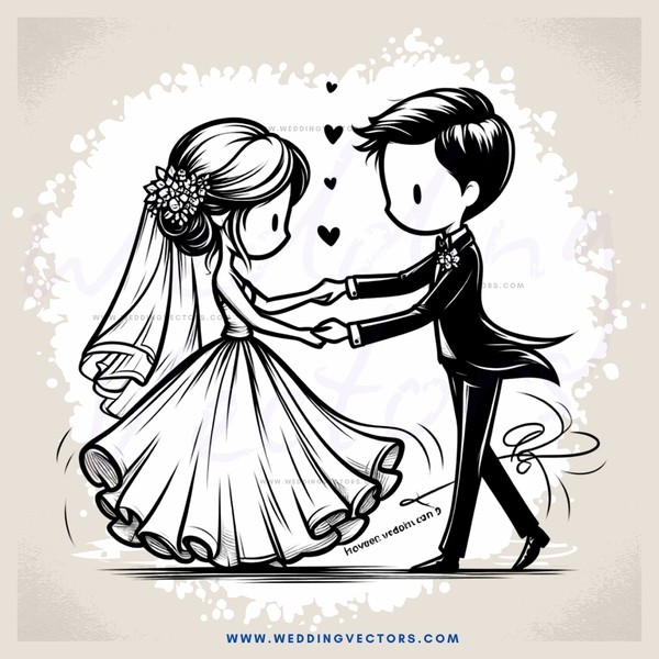 couple dancing together for the first time as a married couple