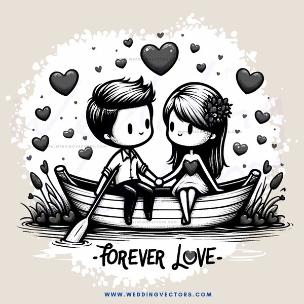 couple on boat image