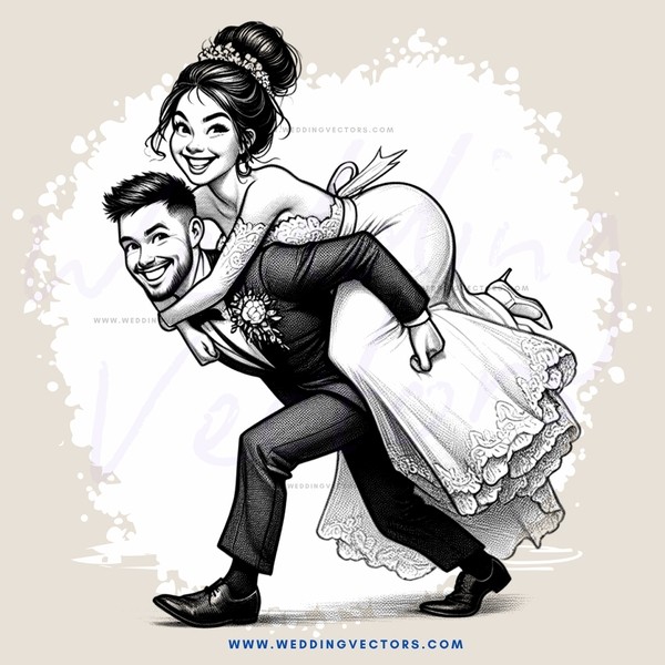 a happy couple dancing together