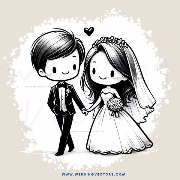 a couple in black and white