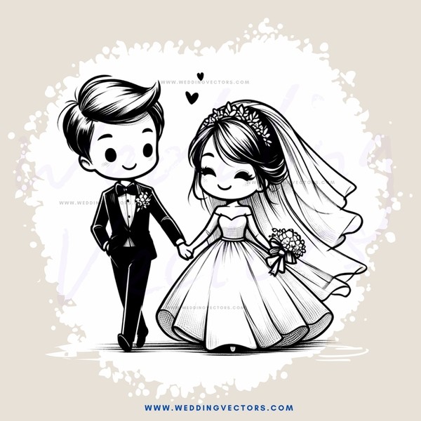 a newlywed couple
