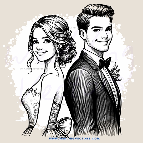 man and woman smiling
