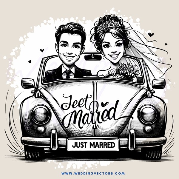 vehicles in marriage picture 30x30