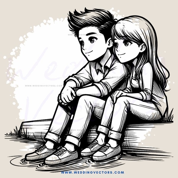 boy and girl sitting next to each other