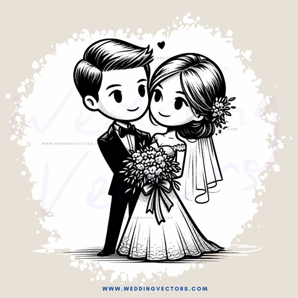 a couple with flowers