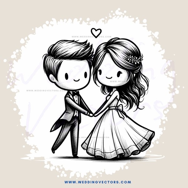 a man and woman in black and white