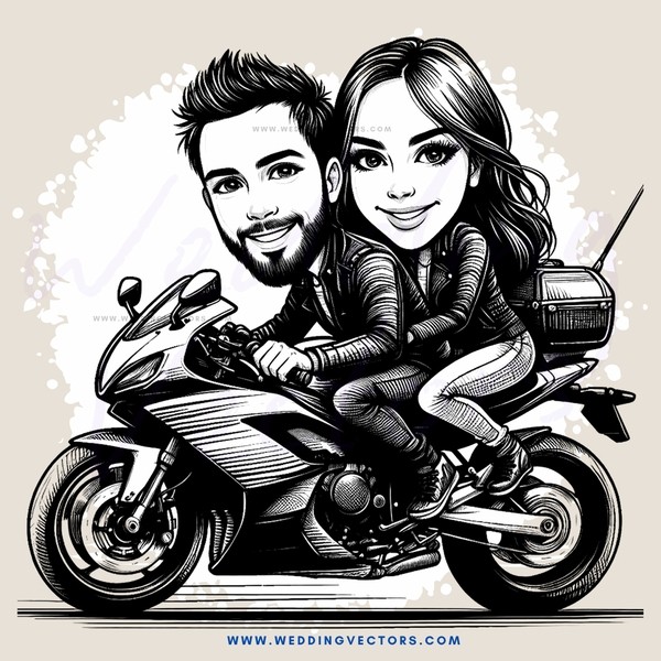 couple riding motorcycle together