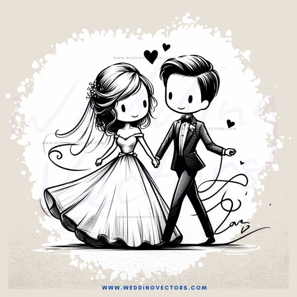 wedding couple posing for picture
