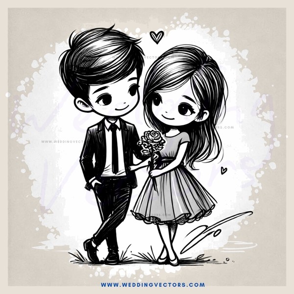 the newly engaged couple
