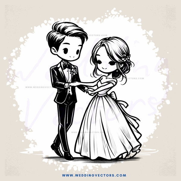a couple dancing together in black and white