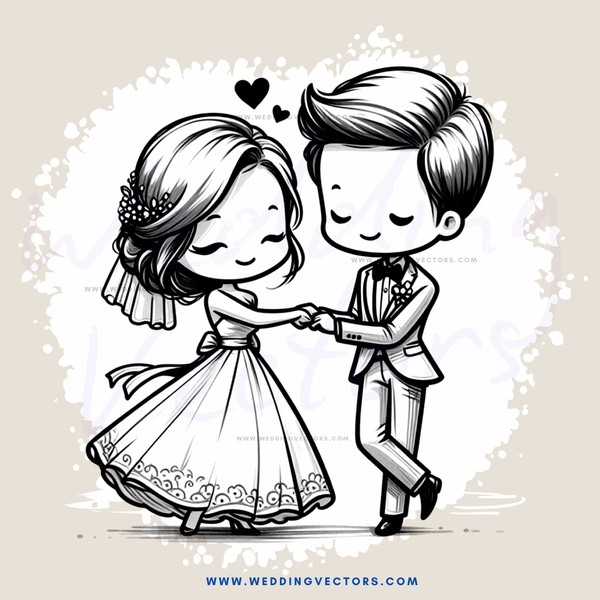a boy and girl holding hands