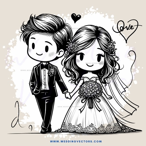wedding portrait of couple