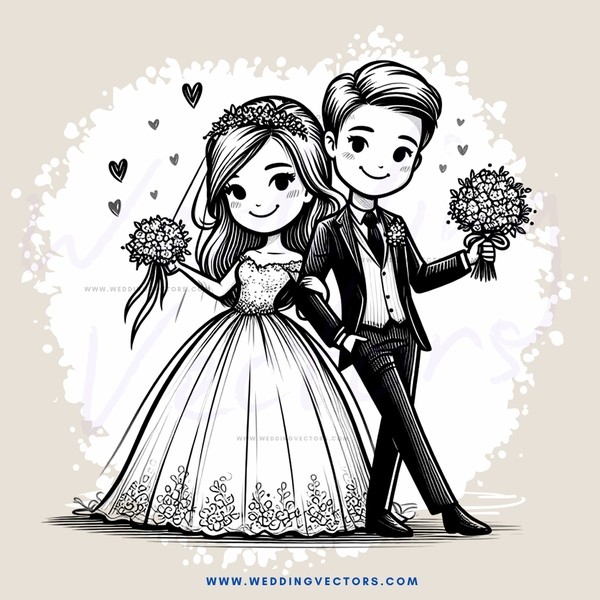a couple embracing with flowers
