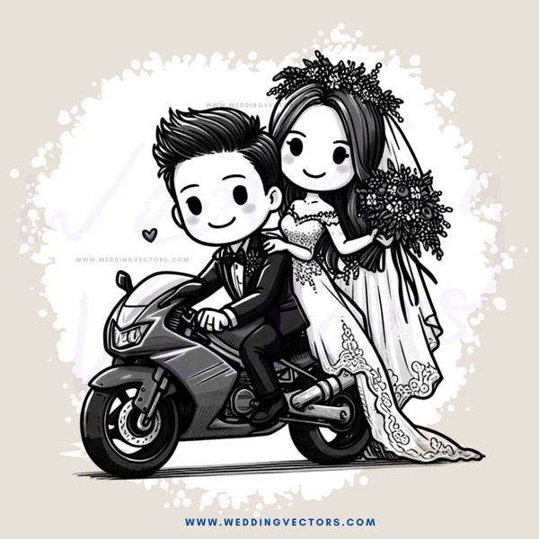 couple on motorcycle
