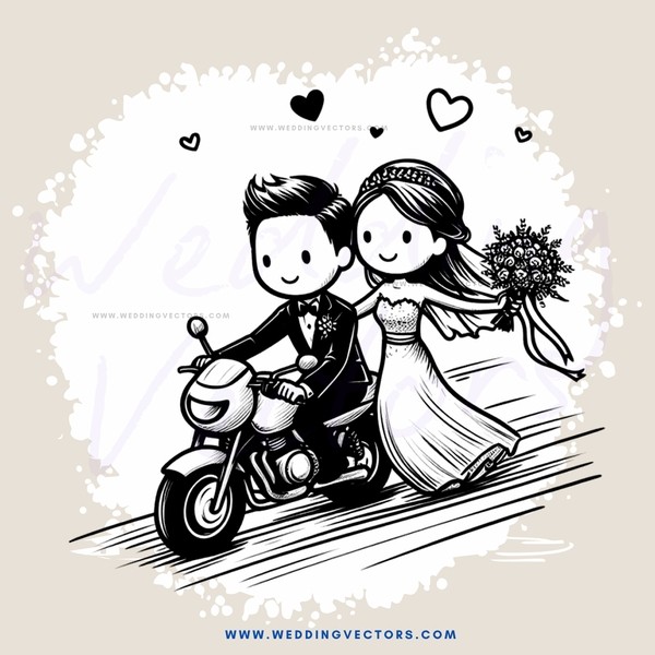 couple on motorcycle