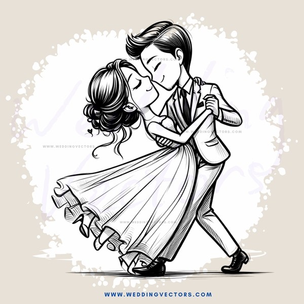 a couple dancing together