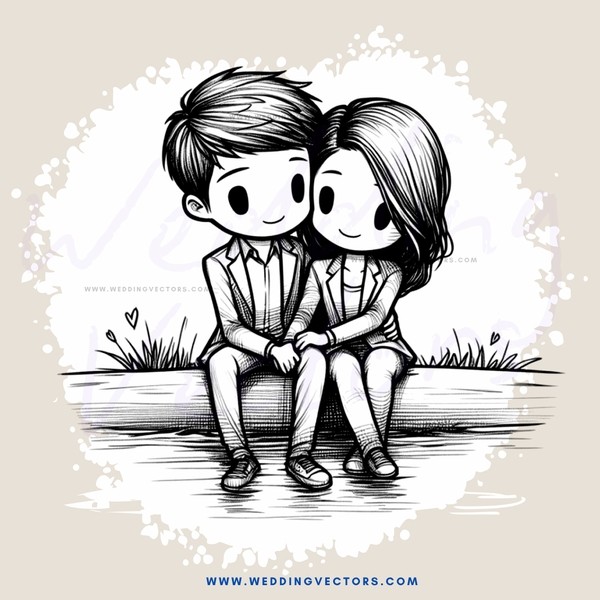 the boy and girl sitting on a bench