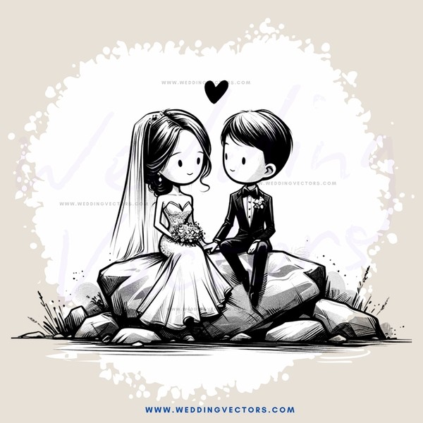 a bride and groom sitting on rocks with an eiffel tower in the background