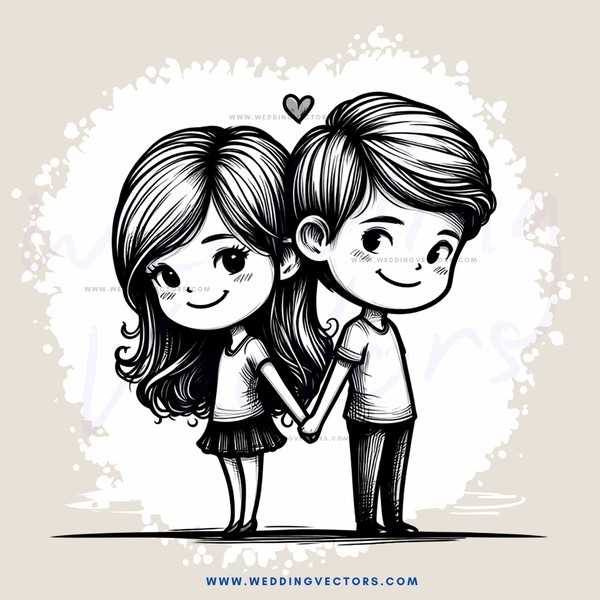 boy and girl standing together