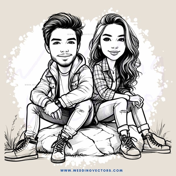 couple sitting outside