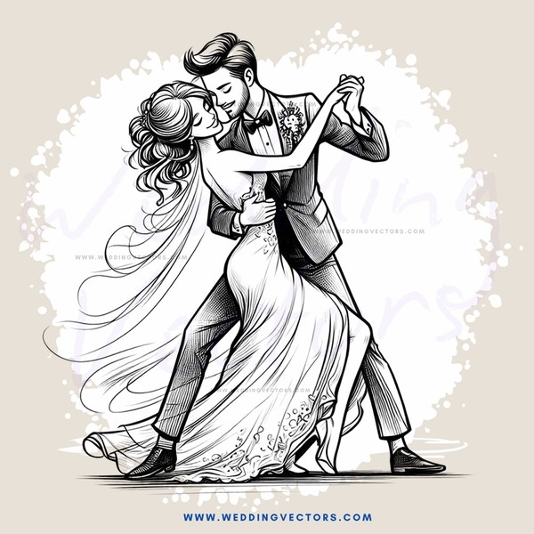 a couple dancing together