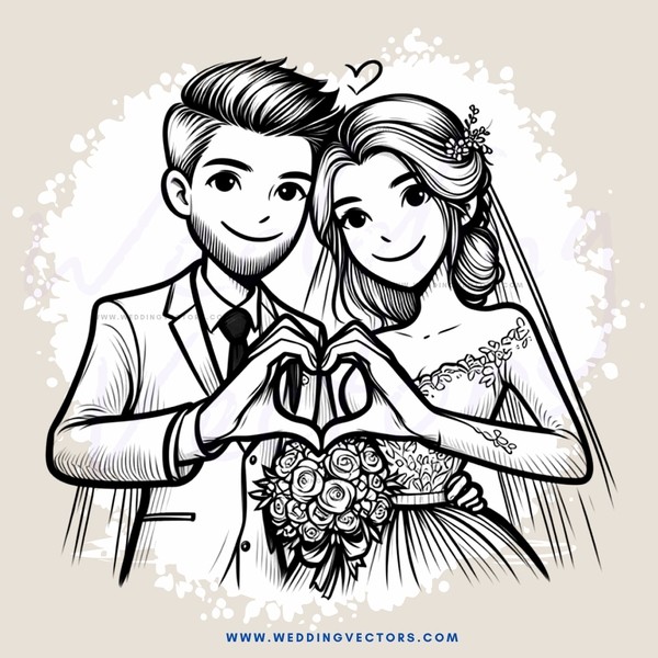wedding anniversary cartoon gift card