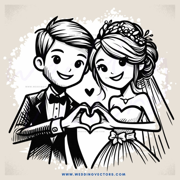 a couple in black and white holding hands