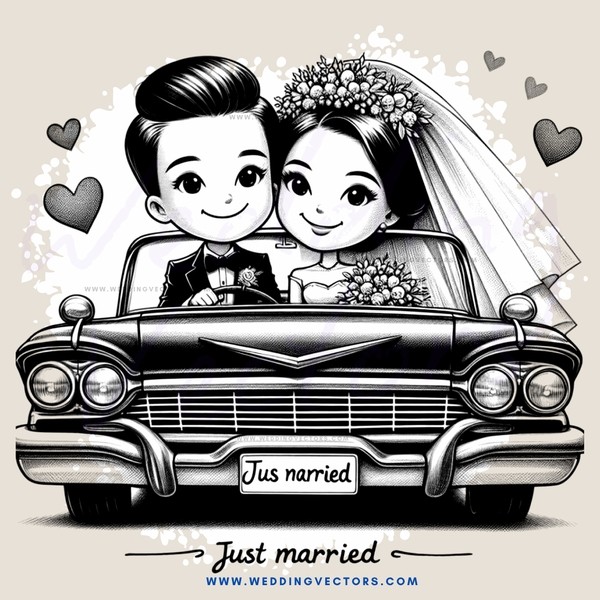 a couple in black and white