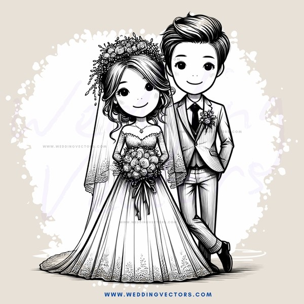 wedding couple pose for photo