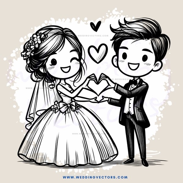 wedding ringed hearts