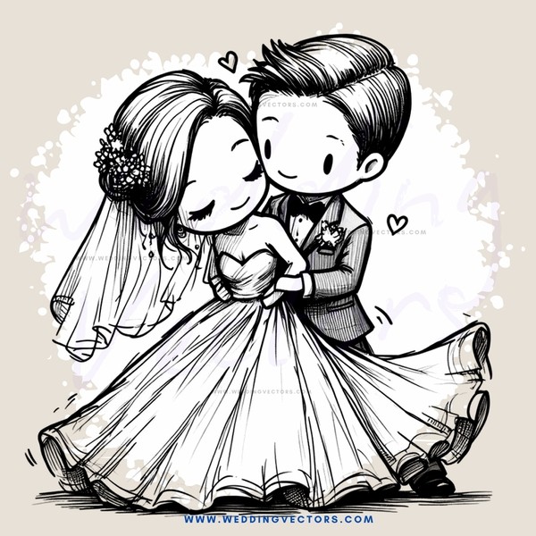 bride and groom hugging at their wedding