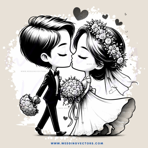 a man and woman kissing with flowers in their hair