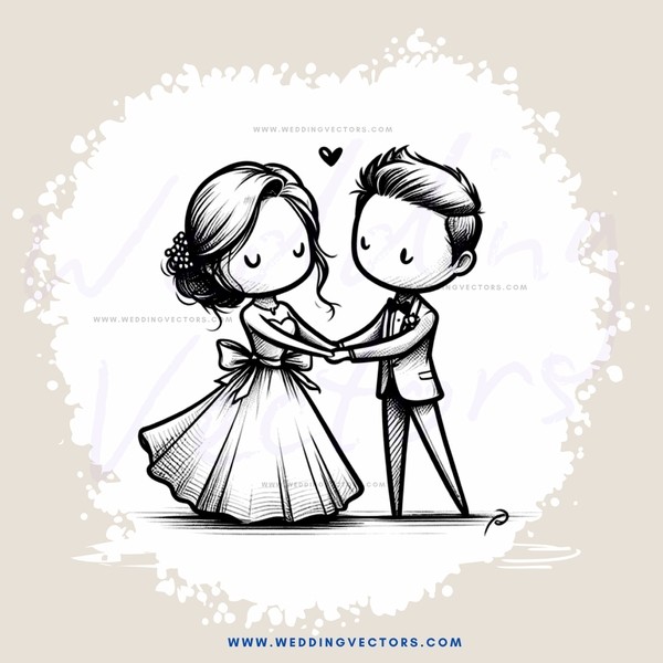 a couple dancing in black and white