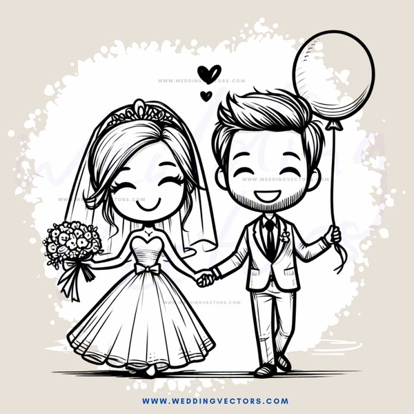 couple on their wedding day
