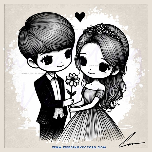 cartoon couple clip art