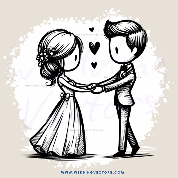 couple embracing in white wedding gown and suit