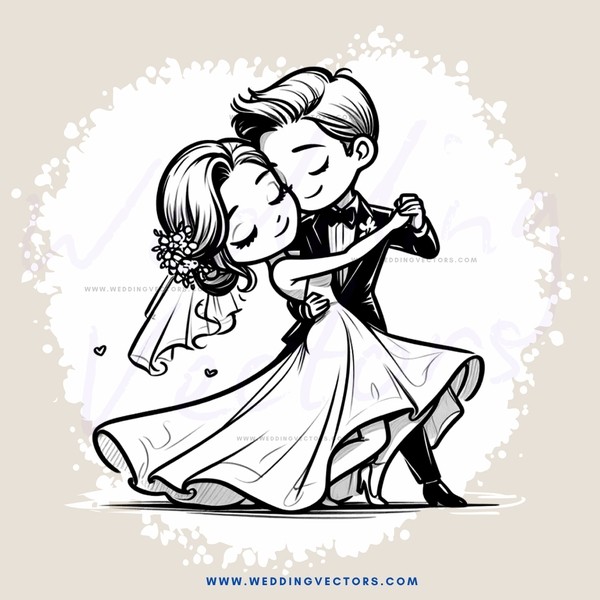 a dance in black and white