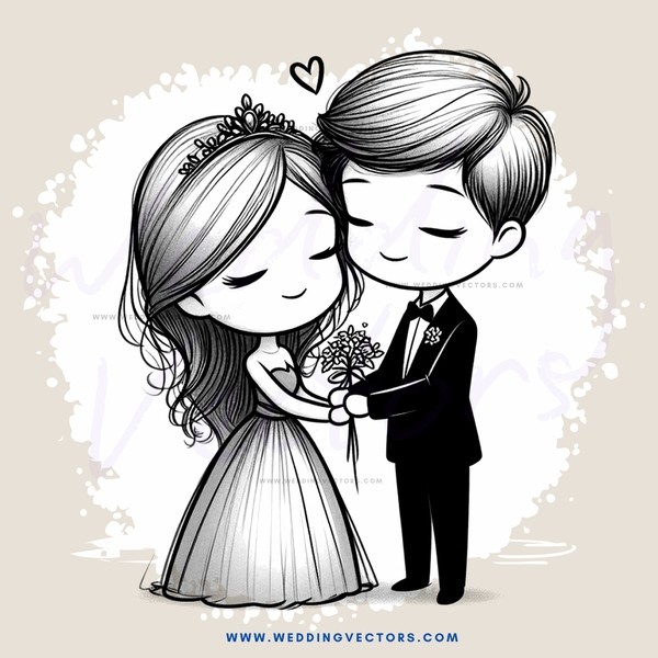 a couple holding hands and flowers