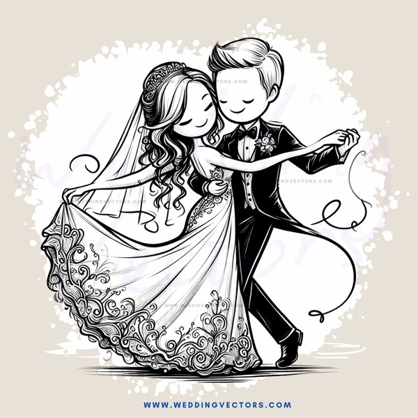 a newlywed's embrace