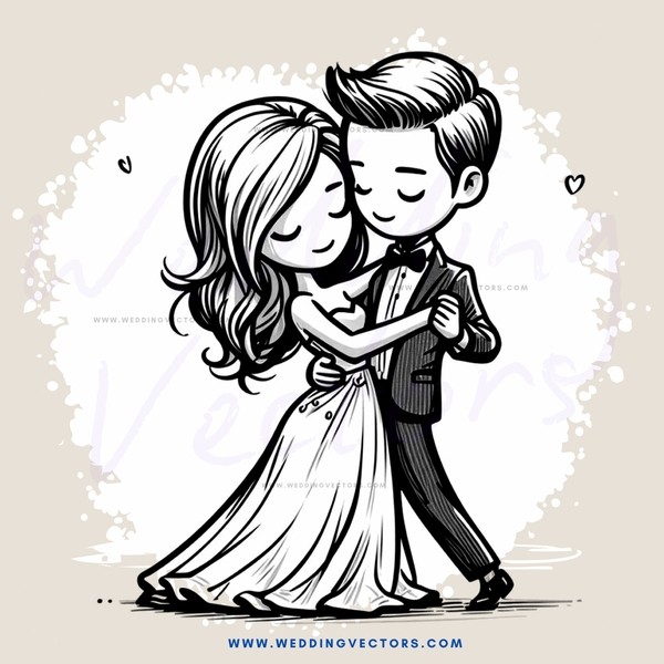 a couple embracing in white
