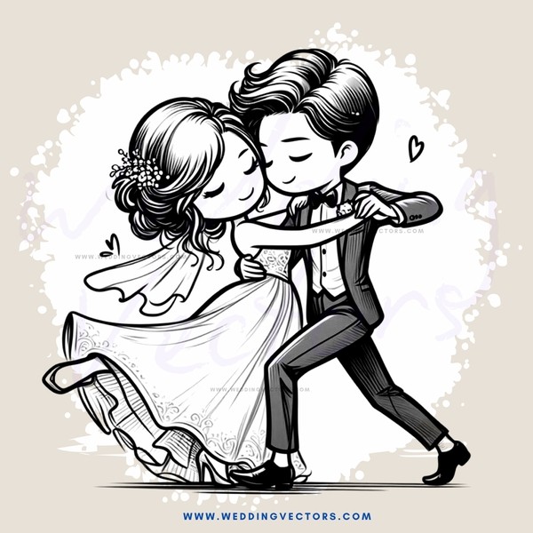 a couple dancing together